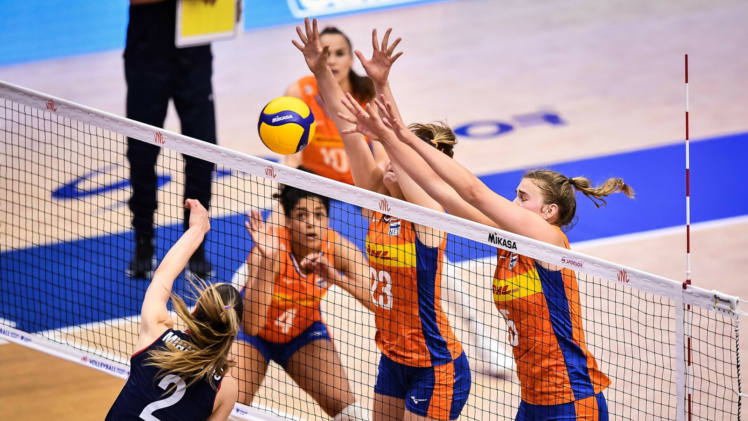 Pallavolo Vnl Femminile Lolanda A Trazione Baijens Vince Ancora Ma