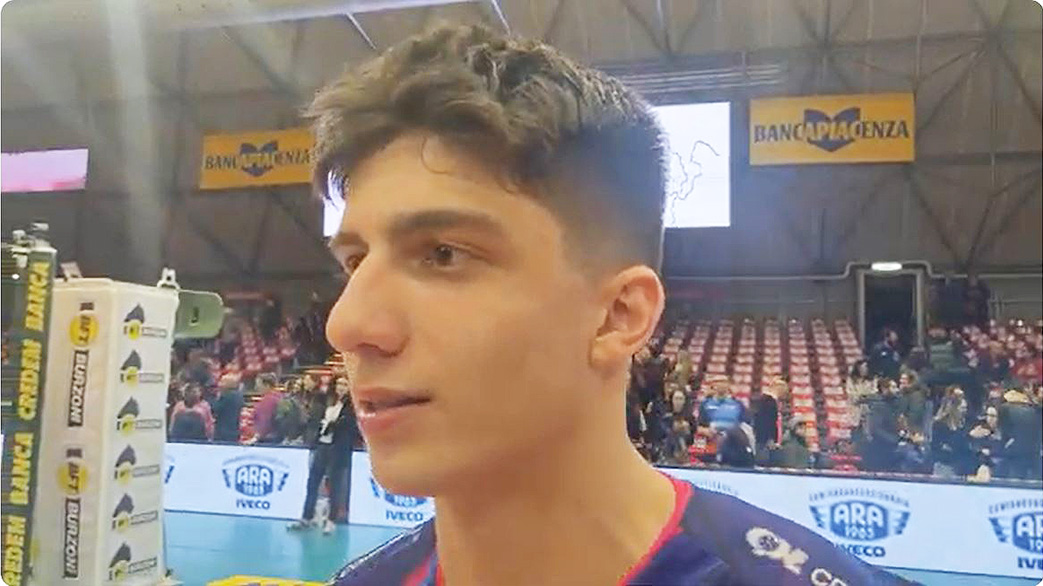 Pallavolo Superlega Mattia Boninfante Dopo Il Match Di Piacenza