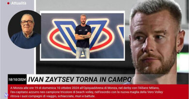 Pallavolo SuperLega – Ivan Zaytsev torna in campo