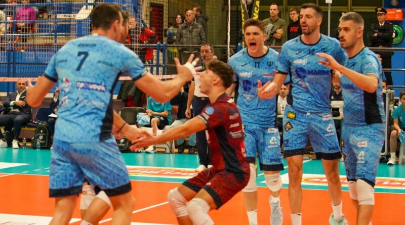 Pallavolo SuperLega – Cisterna continua a vincere, Grottazzolina regge il confronto solo 2 set