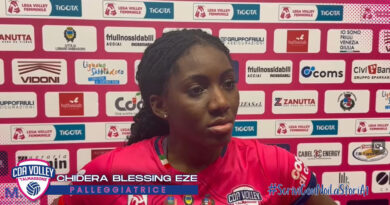 Pallavolo A1F – Chidera Blessing Eze: “Abbiamo avuto più possibilità per portare via un punto, torniamo a casa con questo dispiacere”