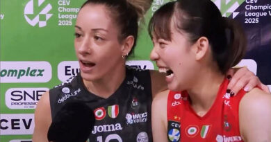 Pallavolo Champions F – Monica De Gennaro corre in aiuto di Nanami Seki