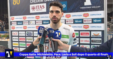 Pallavolo Coppa Italia M – Michieletto, Pace, Soli e Lavia: “Nel quarto set siamo stati molto bravi a far capire che siamo a casa nostra e che volevamo a tutti costi la final four”