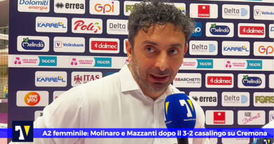 Pallavolo A2F – Molinaro e Mazzanti: “Dobbiamo imparare a non togliere il piede dall’acceleratore quando siamo avanti nel punteggio”