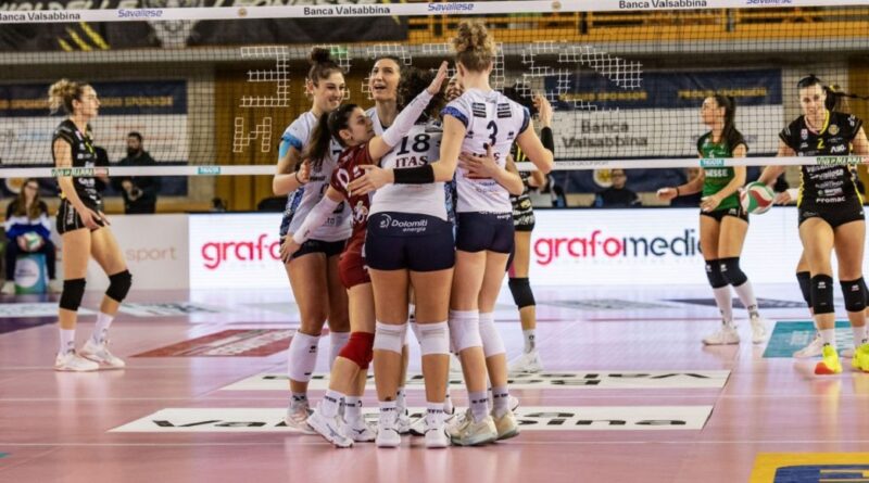 Pallavolo A2F promozione – Brescia si conferma terra di conquista per Trento, prima vittoria con Parusso