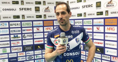 Pallavolo A2M – Brescia: Tiberti descrive il suo infortunio e si complimenta con Bonomi